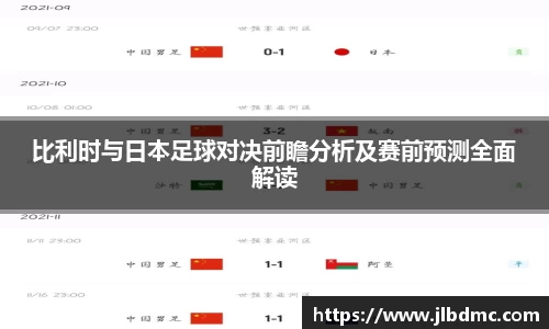 百乐博blb比利时与日本足球对决前瞻分析及赛前预测全面解读